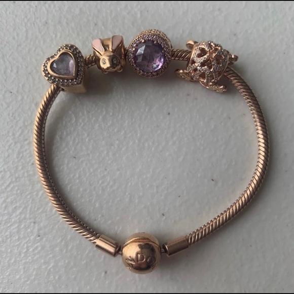 PANDORA Rose Gold Charm Bracelet - Picture 3 of 6